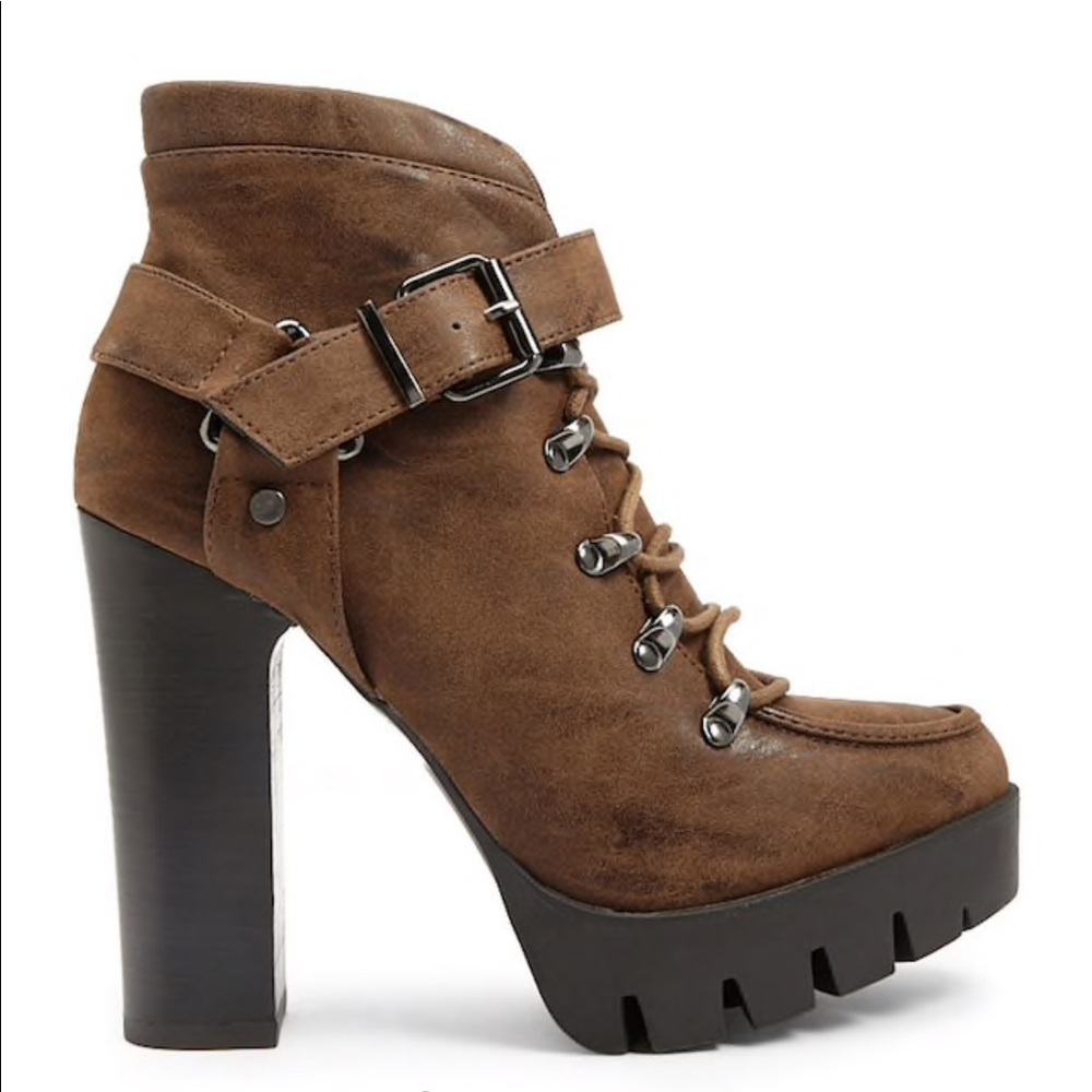 Forever21 combat brown booties
